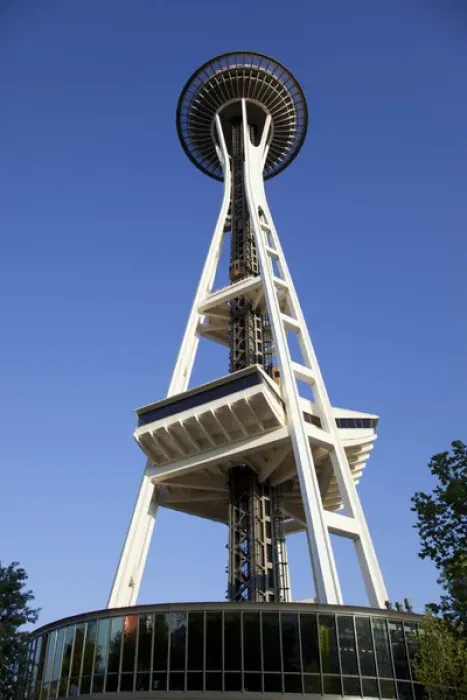 Framed Print : WA, Seattle, Seattle Center, Space Needle Framed Print : WA, Seattle, Seattle Center, Space Needle