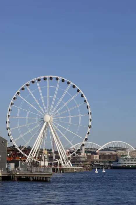 Framed Print : WA, Seattle, The Seattle Great Wheel, at Pier 57 on the waterfront Framed Print : WA, Seattle, The Seattle Great Wheel, at Pier 57 on the waterfront