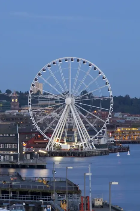 Framed Print : WA, Seattle, The Seattle Great Wheel, at Pier 57 on the waterfront Framed Print : WA, Seattle, The Seattle Great Wheel, at Pier 57 on the waterfront