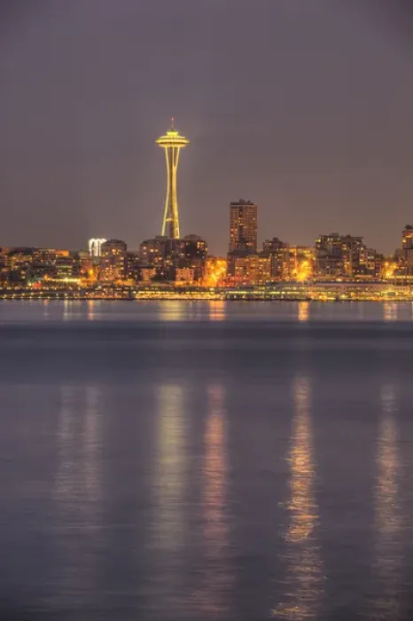 Framed Print : WA, Seattle, Seattle skyline and Elliott Bay from West Seattle Framed Print : WA, Seattle, Seattle skyline and Elliott Bay from West Seattle