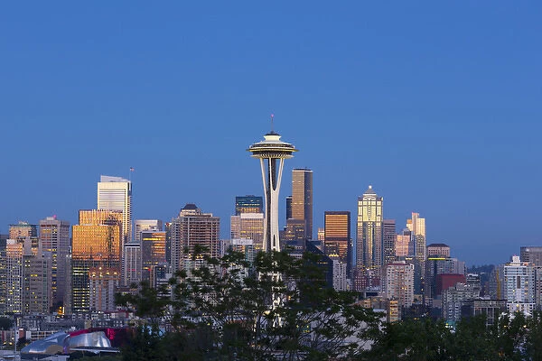 WA, Seattle, skyline view from Kerry Park (2015)