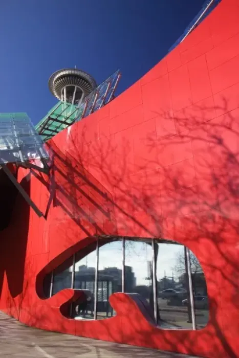 Framed Print : WA, Seattle, Space Needle with Experience Music Project Framed Print : WA, Seattle, Space Needle with Experience Music Project