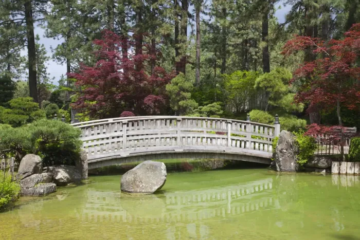 Framed Print : WA, Spokane, Manito Park, Nishinomiya Japanese Garden