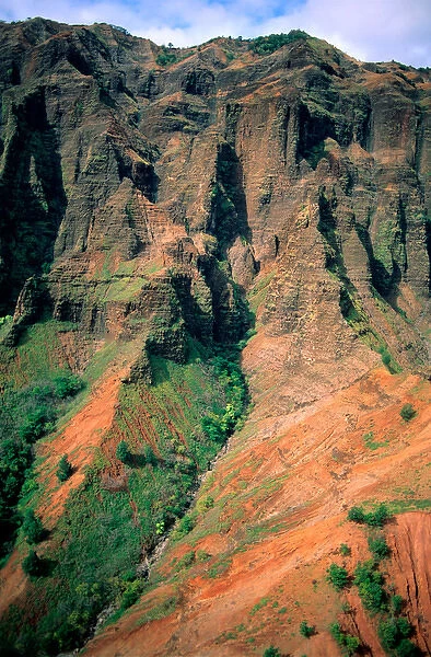 Waimea Canyon on the island of Kauai, Hawaii. hawaii, south pacific, island