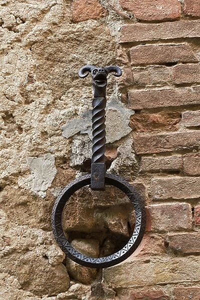 Wall anchor, Pienza, Italy, Tuscany
