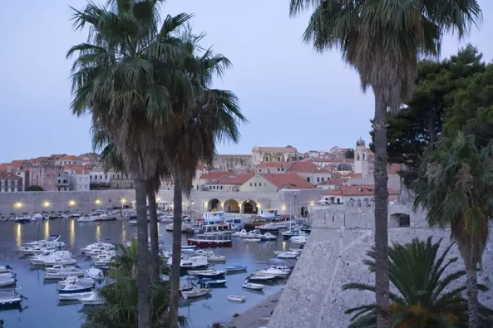 Framed Print : Walled City of Dubrovnik, Southeastern Tip of Croatia, Dalmation Coast, Adriatic Sea