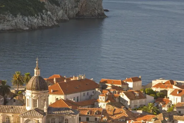 Framed Print : Walled City of Dubrovnik, Southeastern Tip of Croatia, Dalmation Coast, Adriatic Sea