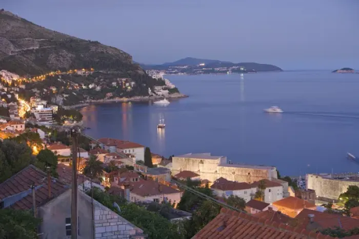 Framed Print : Walled City of Dubrovnik, Southeastern Tip of Croatia, Dalmation Coast, Adriatic Sea