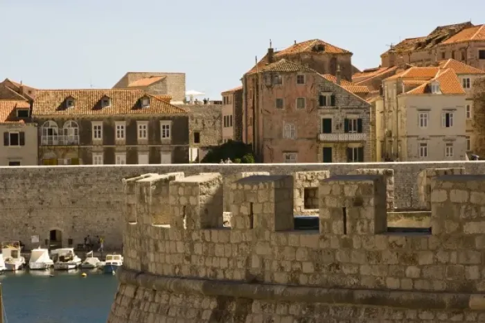 Framed Print : Walled City of Dubrovnik, Southeastern Tip of Croatia, Dalmation Coast, Adriatic Sea