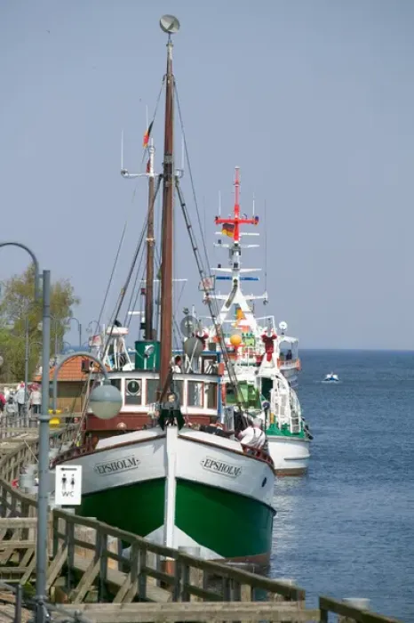 Framed Print : warnemunde harbor