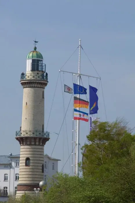 Framed Print : warnemunde lighthouse