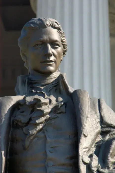 Framed Print : Washington, DC, statue of Alexander Hamilton
