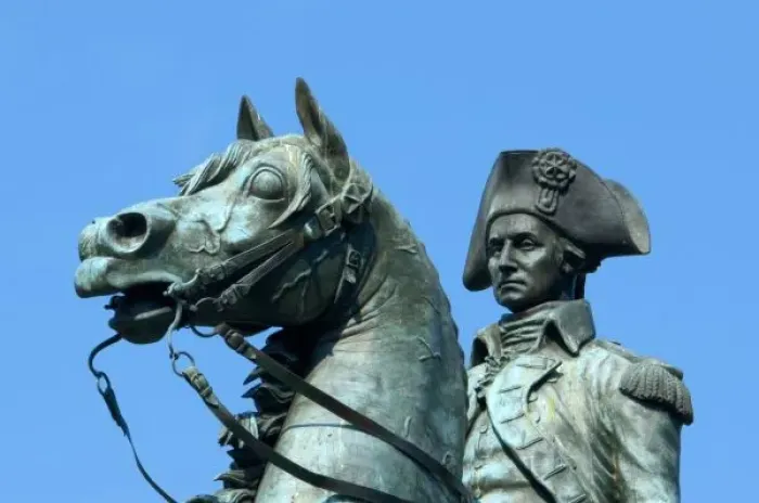 Framed Print : Washington, DC, statue of General George Washington on horseback Framed Print : Washington, DC, statue of General George Washington on horseback