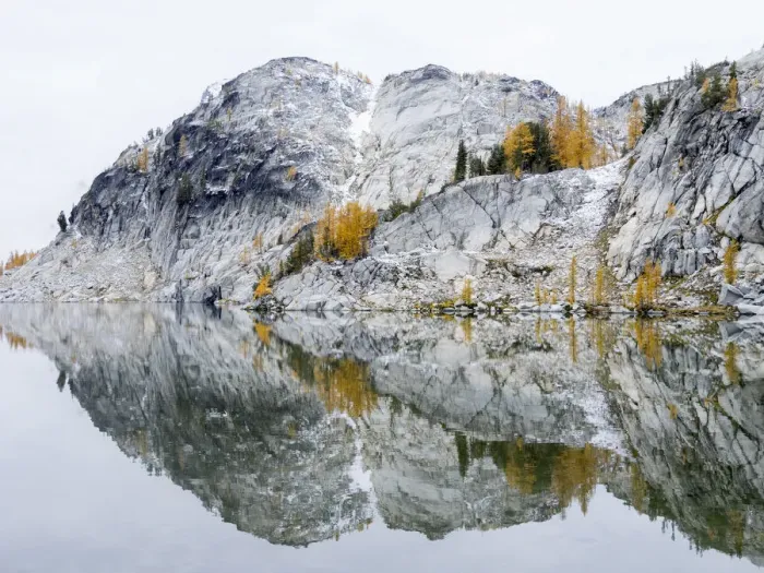Framed Print : Washington State, Alpine Lakes Wilderness. Enchantment Lakes, Perfection Lake