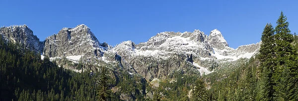 Washington State, Cascade Range. Chair Peak on far right