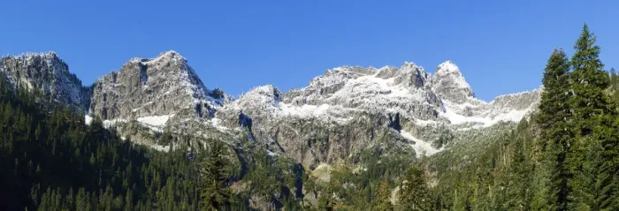 Framed Print : Washington State, Cascade Range. Chair Peak on far right Framed Print : Washington State, Cascade Range. Chair Peak on far right
