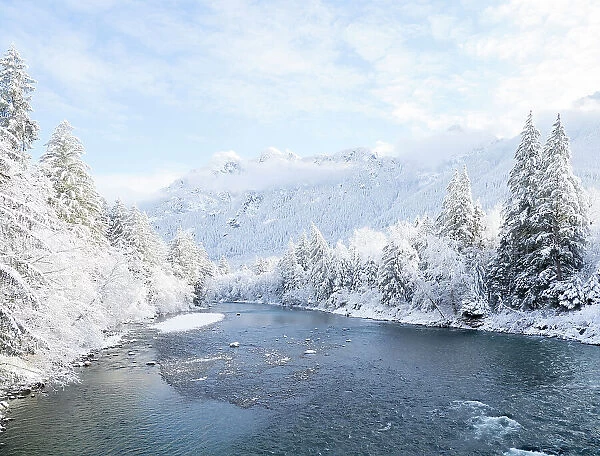 Washington State, Central Cascades. Mount Baker Snoqualmie National Forest, Middle Fork Snoqualmie River