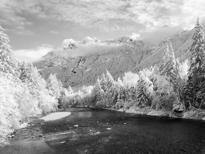 Framed Print : Washington State, Central Cascades. Mount Baker Snoqualmie National Forest, Middle Fork Snoqualmie River Framed Print : Washington State, Central Cascades. Mount Baker Snoqualmie National Forest, Middle Fork Snoqualmie River