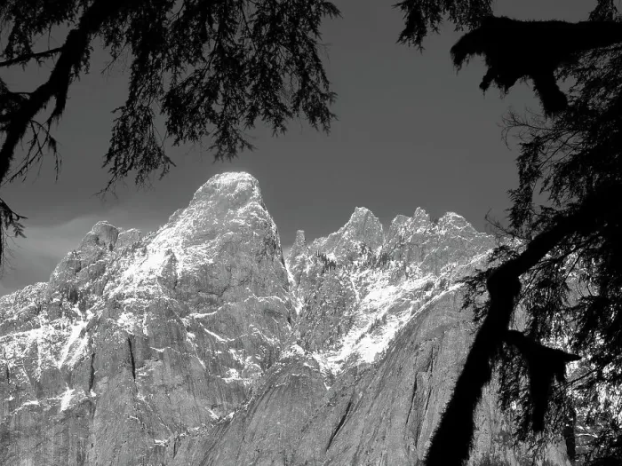 Framed Print : Washington State, Central Cascades. Snow covered peaks of Garfield Mountain