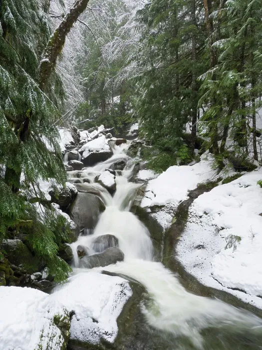 Framed Print : Washington State, Central Cascades. Martin Creek