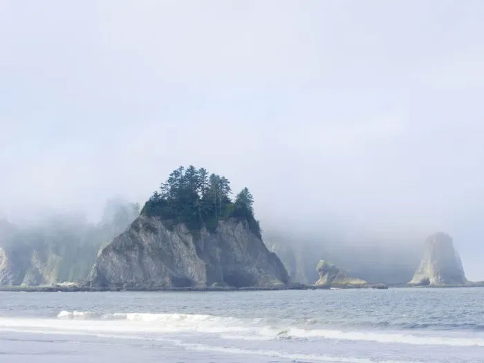 Framed Print : Washington State, Olympic National Park, Rialto Beach. James Island Framed Print : Washington State, Olympic National Park, Rialto Beach. James Island