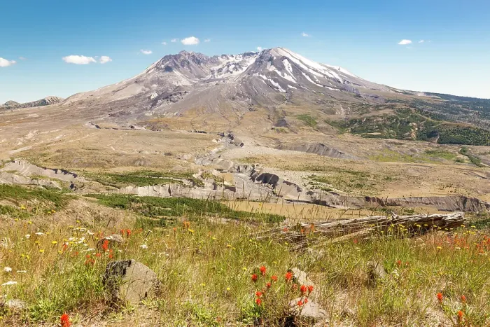 Framed Print : Washington State, Skamania County. Mount St. Helens or Louwala-Clough is an active stratovolcano Framed Print : Washington State, Skamania County. Mount St. Helens or Louwala-Clough is an active stratovolcano