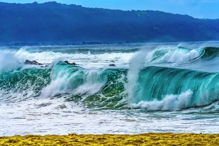 Framed Print : Watching large wave, Waimea Bay, North Shore, Oahu, Hawaii. Waimea Bay is famous for big wave surfing Framed Print : Watching large wave, Waimea Bay, North Shore, Oahu, Hawaii. Waimea Bay is famous for big wave surfing