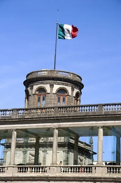 The watchtower known as Caballero Alto of the Chapultepec Castle in Mexico City, Mexico