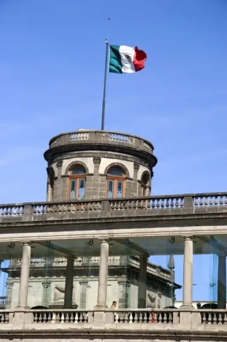 Framed Print : The watchtower known as Caballero Alto of the Chapultepec Castle in Mexico City, Mexico