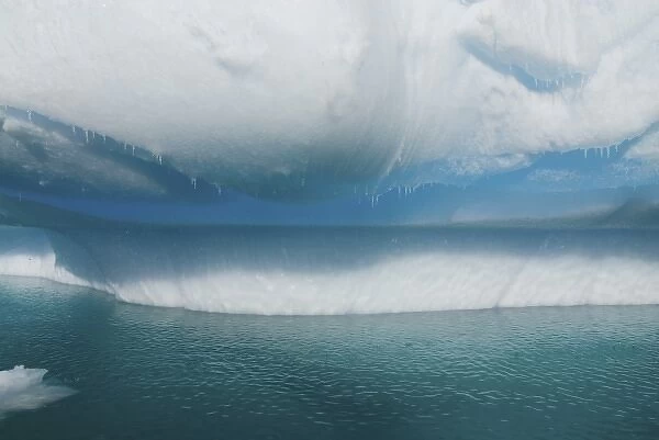 water dripping from a melting iceberg, western Antarctic peninsula, Antarctica, Southern