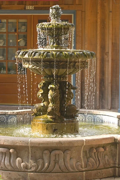Water fountain inside square between St. George and Orange Street St. Augustine