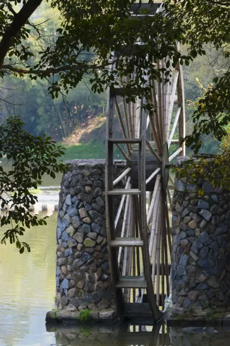 Framed Print : Water wheel by the river, Yunshuiyao Village, Nanjing County, Fujian Province, China Framed Print : Water wheel by the river, Yunshuiyao Village, Nanjing County, Fujian Province, China