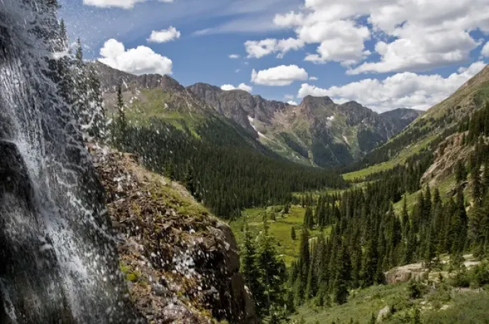 Framed Print : Waterfall, Chicago Basin, Weminuche Wilderness, Needle Range, San Juan National Forest Framed Print : Waterfall, Chicago Basin, Weminuche Wilderness, Needle Range, San Juan National Forest