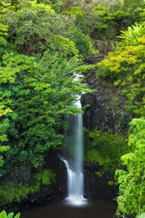 Framed Print : Waterfall on the Hamakua Coast, Big Island, Hawaii, USA Framed Print : Waterfall on the Hamakua Coast, Big Island, Hawaii, USA