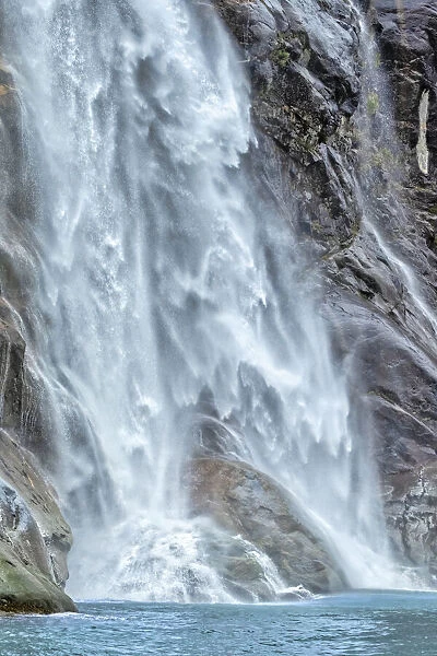 Waterfall, LeConte Bay, Alaska, USA