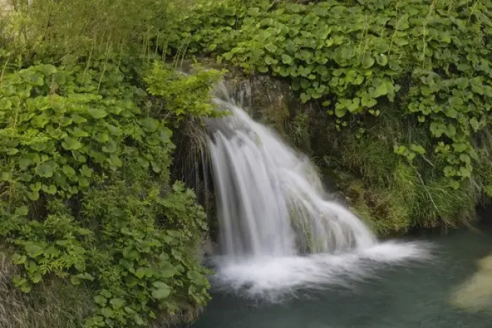 Framed Print : Waterfall, Plitvice Lakes National Park and UNESCO World Heritage cite, Croatia