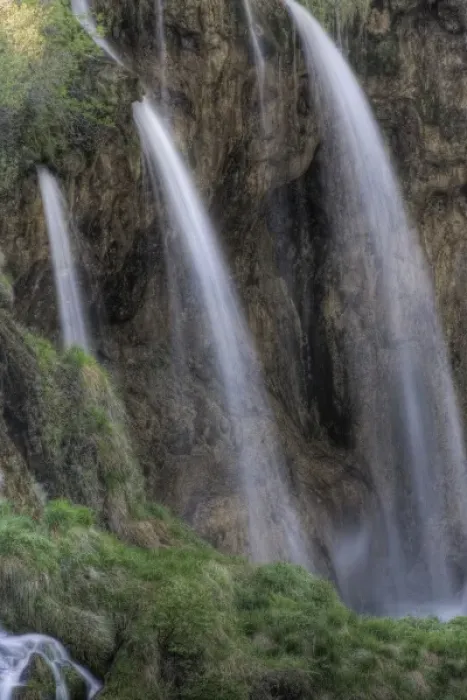 Framed Print : Waterfall, Plitvice Lakes National Park and UNESCO World Heritage cite, Croatia
