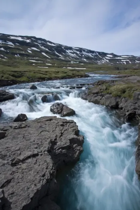 Framed Print : Waterfall in southeastern Iceland