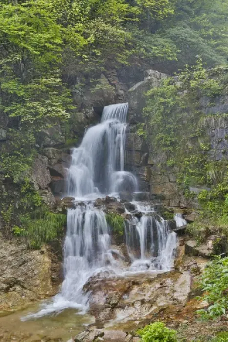 Framed Print : Waterfall in the Yellow Mountains a UNESCO World Heritage Site Framed Print : Waterfall in the Yellow Mountains a UNESCO World Heritage Site
