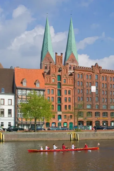 Framed Print : waterfront, Lubeck_germany Framed Print : waterfront, Lubeck_germany