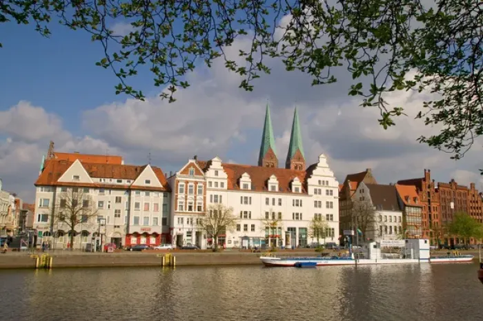 Framed Print : waterfront, Lubeck_germany Framed Print : waterfront, Lubeck_germany