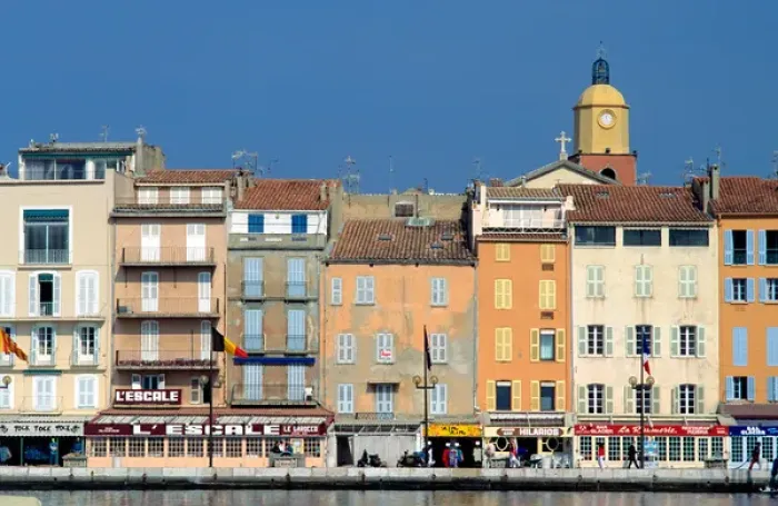 Framed Print : Waterfront of St. Tropez, France. french, france, francaise, francais, europe Framed Print : Waterfront of St. Tropez, France. french, france, francaise, francais, europe