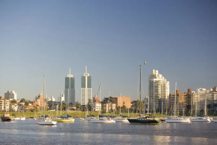 Framed Print : Waterfront view of Montevideo, Uruguay Framed Print : Waterfront view of Montevideo, Uruguay
