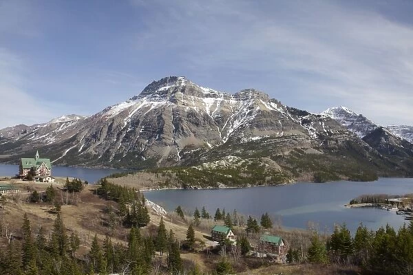 Waterton Lake, Vimy Peak, and The Prince of Wales Hotel, Waterton Lakes National Park