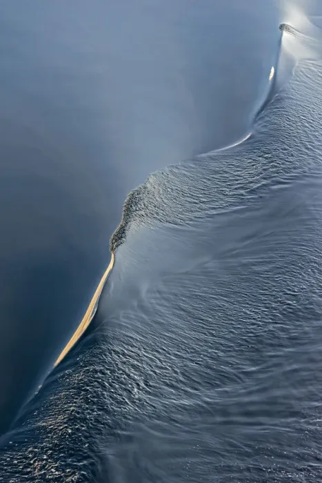 Framed Print : Wave pattern in South Atlantic Ocean, Antarctica