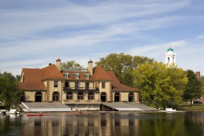 Framed Print : Weld Boathouse is a Harvard-owned building on the bank of the Charles River in Cambridge Framed Print : Weld Boathouse is a Harvard-owned building on the bank of the Charles River in Cambridge