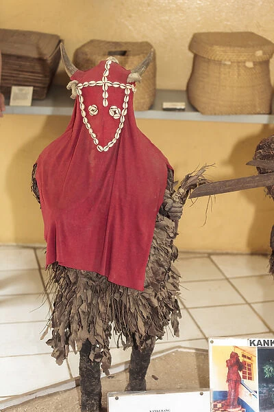 West Africa, The Gambia, Banjul. A traditional costume used in the Kankurang Masquerade