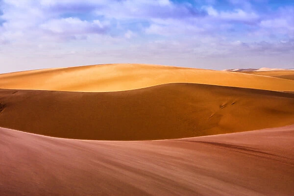 West Coast Namibia. Artistic shot of sand dunes