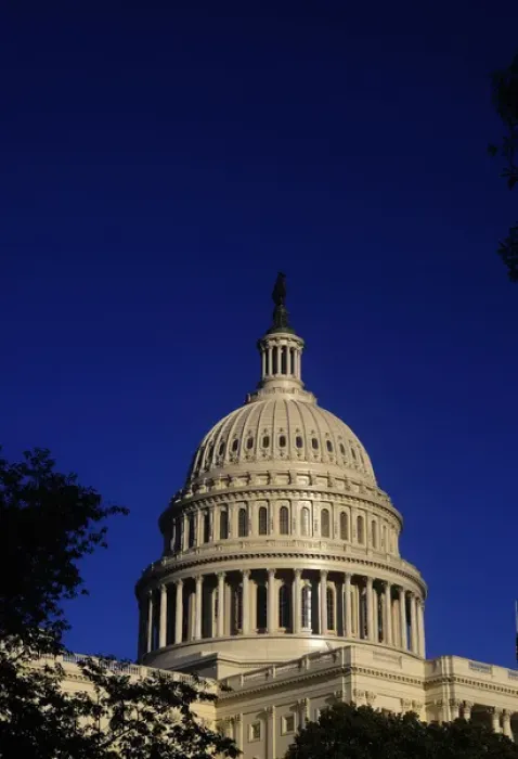 Framed Print : The West side of the United States Capitol