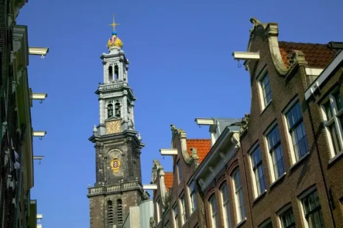 Framed Print : Westerkerk and neighboring buildings, Amsterdam, Netherlands Framed Print : Westerkerk and neighboring buildings, Amsterdam, Netherlands